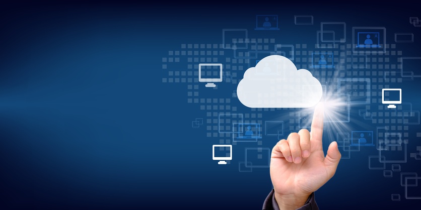 Hand pushing a button on a touch screen, Cloud Computing Technology Internet Storage Network Concept and a large database big data Through internet technology Hand pushing a button on a touch screen, Cloud Computing Technology Internet Storage Network Concept And a large database big data Through internet technology